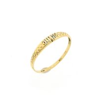 Gold ring with diamond | 0.005 ct.