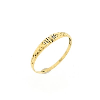 Image 1 of Gold ring with diamond | 0.005 ct.