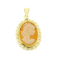 Gold pendant with cameo