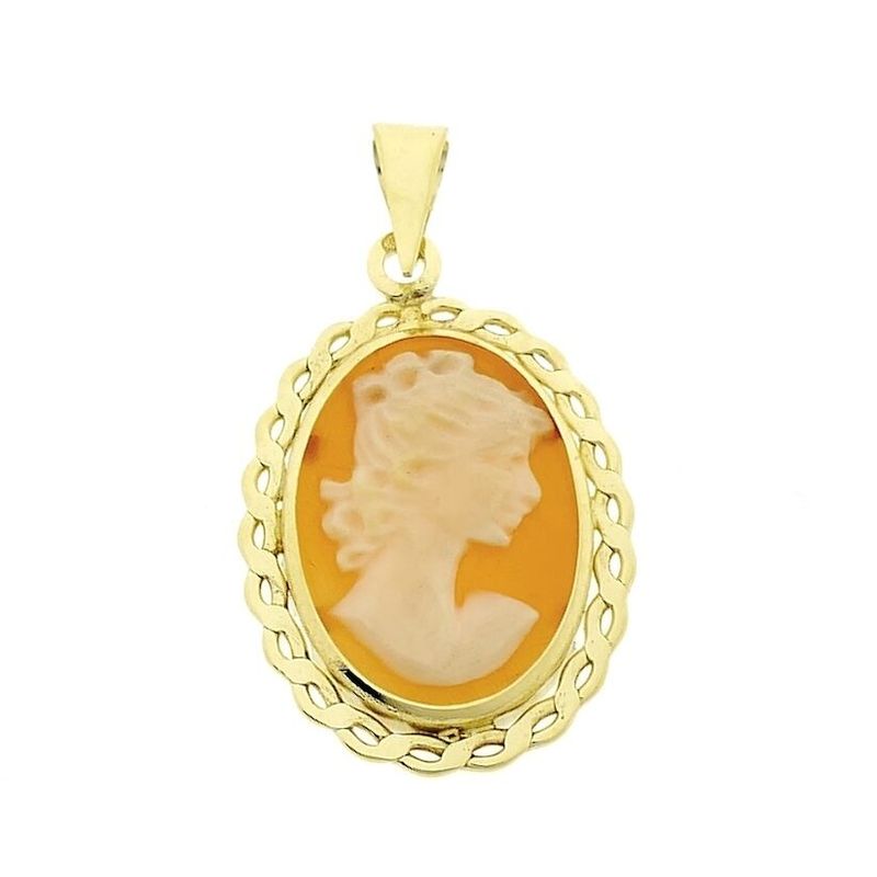 Image 1 of Gold pendant with cameo