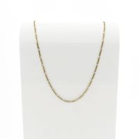 Bicolor Figaro Chain Necklace | 50.5 cm