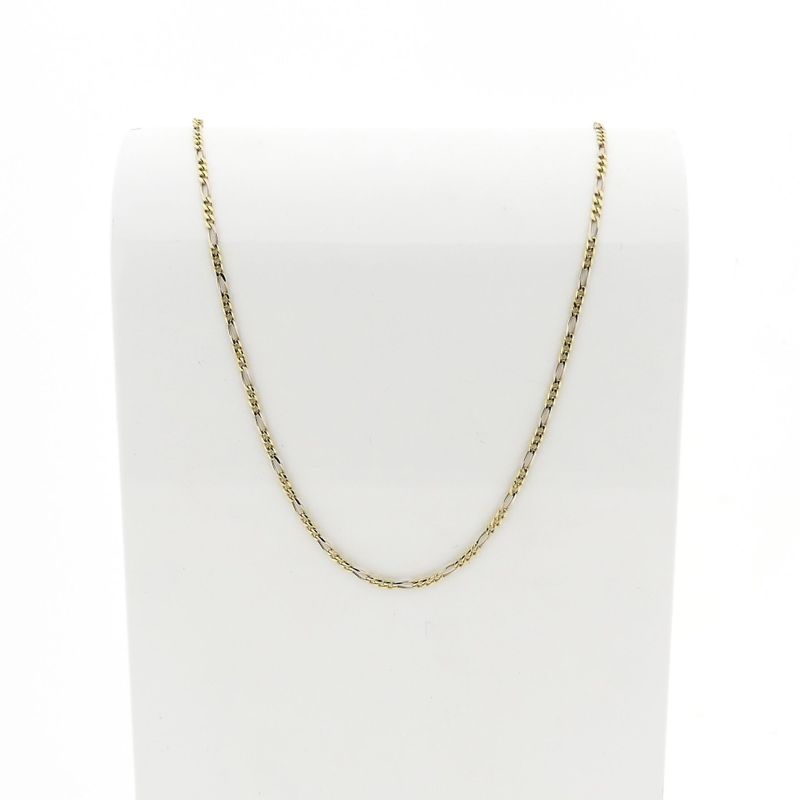 Image 1 of Bicolor Figaro Chain Necklace | 50.5 cm