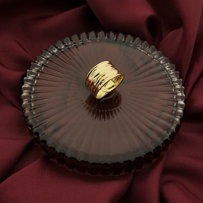 Image 2 of 18 carat gold wide ring