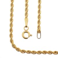 Gold twisted link chain | 60.5 cm
