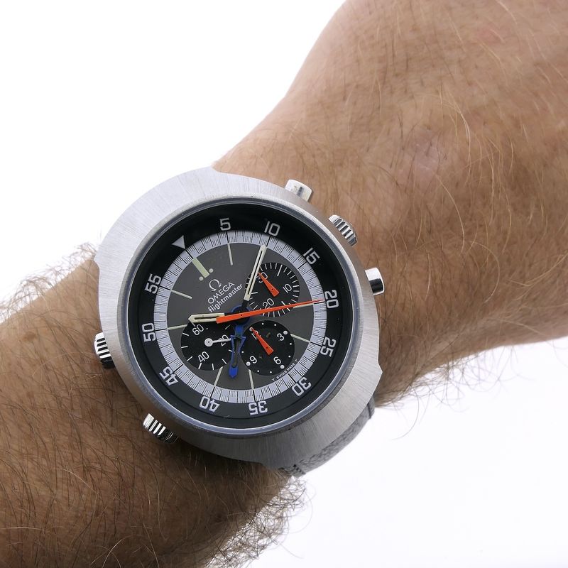 Image 14 of Omega Flightmaster 145.036; Vintage chronograaf piloten horloge