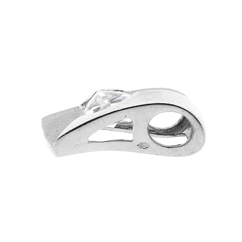 Image 9 of White gold pendant with zirconia