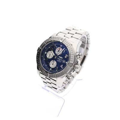 Image 2 of Breitling Super Avenger 'Blue' A13370; Chronograph men's watch