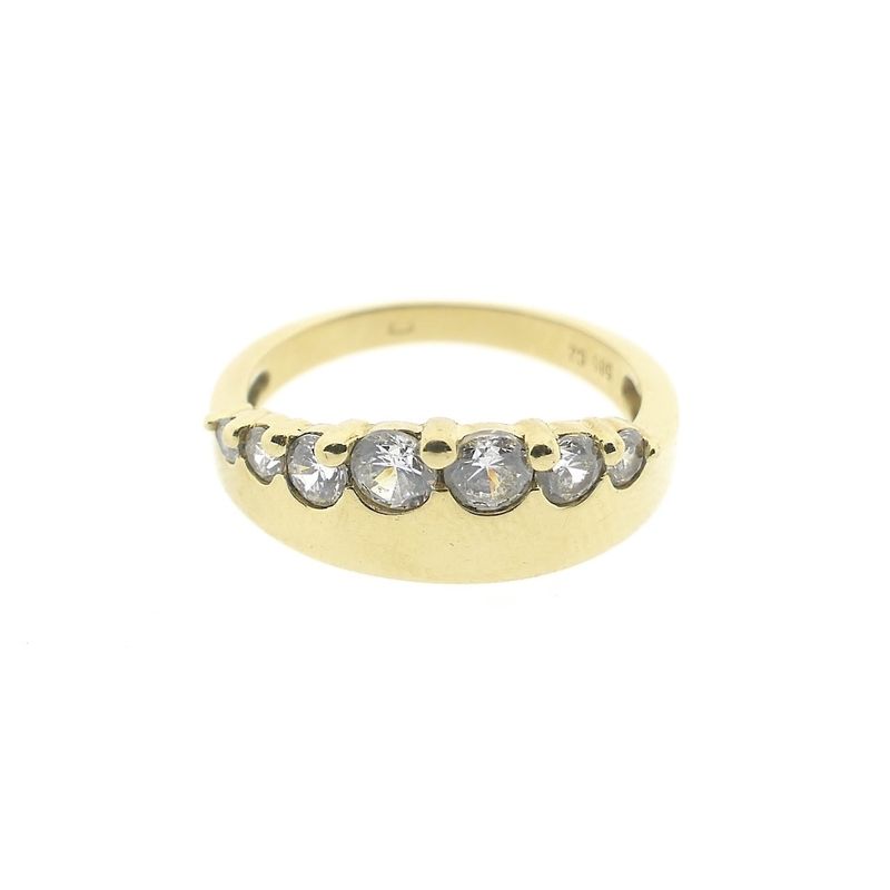 Image 2 of Gold ring with zirconia