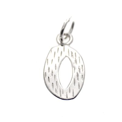 Silver pendant; Letter O Image 1 of Silver pendant; Letter O