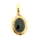 Image 1 of Vintage gold pendant with garnet stone
