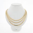 Image 1 of Solid gold women's necklace with bars