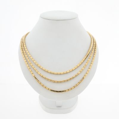 Image 1 of Solid gold women's necklace with bars