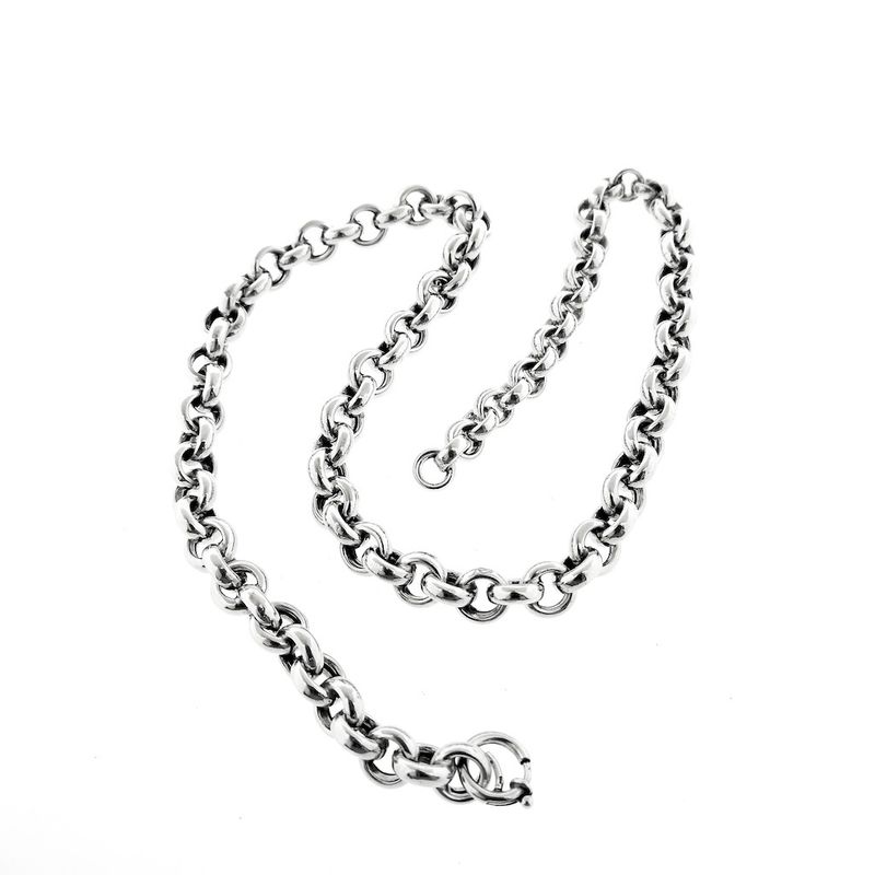 Image 8 of Silver jasseron necklace | 52 cm