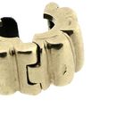 Image 6 of Pandora clip charm; Gold; Ribbed Charm
