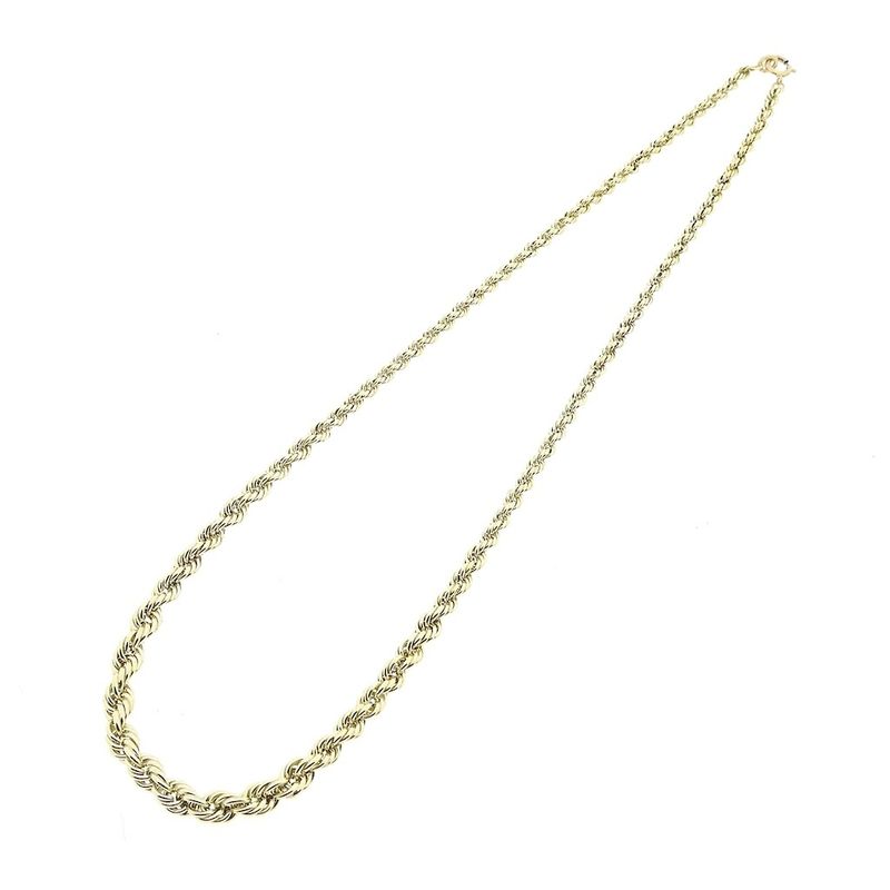 Image 4 of Gold twisted link necklace