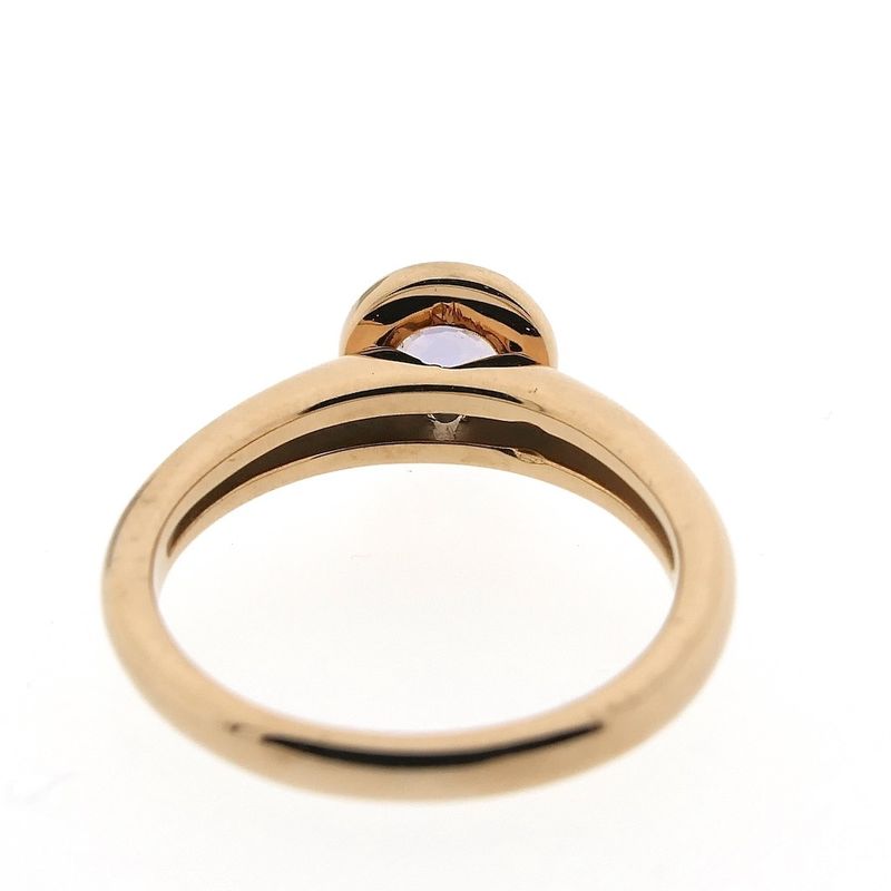 Image 7 of Rose gold 'Sushi' ring set with aquamarine | Bron Jewelry