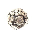 Image 3 of Pandora charm; Silver with gold; Golden Clover