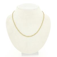 Gold twisted link chain | 40 cm