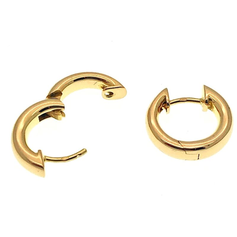 Image 3 of 18K rose gold earrings | Ø 15 mm