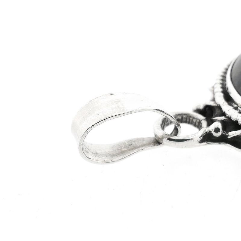 Image 7 of Silver pendant with hawk's eye