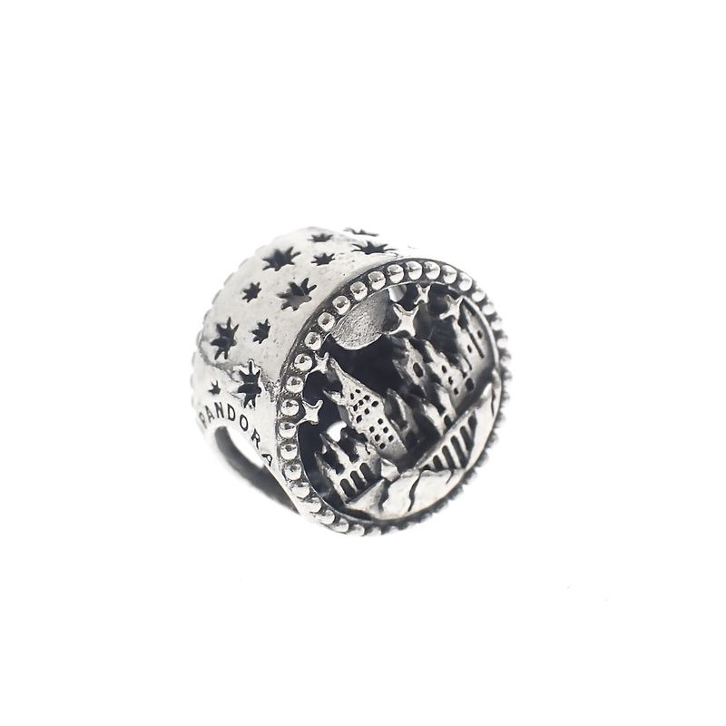 Image 4 of Pandora x Harry Potter charm; Silver; Hogwarts School of Witchcraft and Wizardry