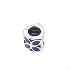 Image 1 of Pandora charm; Silver; Purple Flower