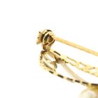 Image 4 of Vintage two-tone gold brooch with pearl