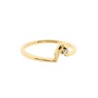 Image 6 of 10 carat solitaire ring with 0.03 ct diamond.