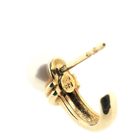 Image 5 of Gold stud earrings with pearl