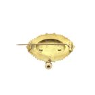 Image 3 of Antique gold brooch of a hat bell