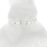 Silver clamp bracelet from Trinidad | Ø 69 mm