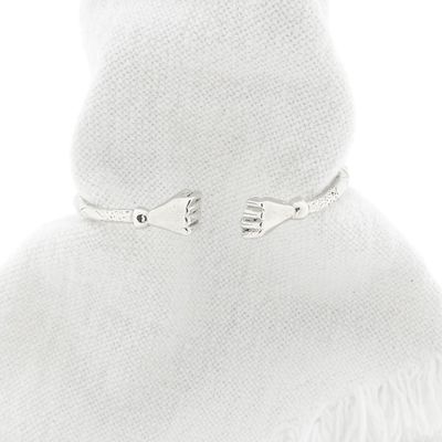 Image 1 of Silver clamp bracelet from Trinidad | Ø 69 mm