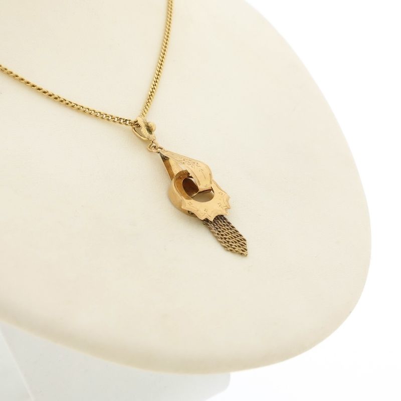 Image 6 of Gold pendant with quartz