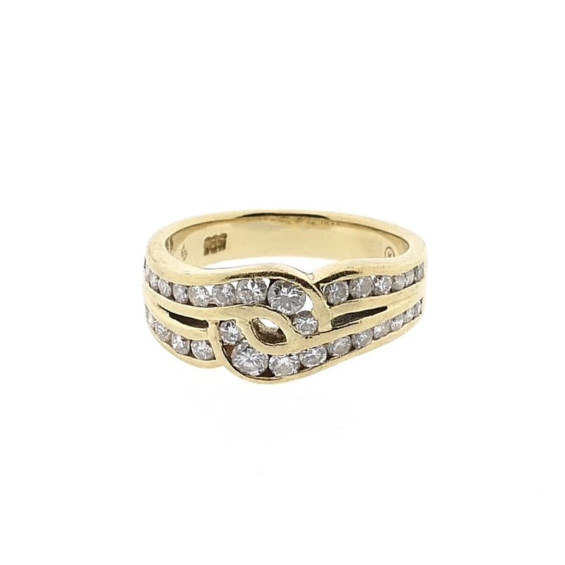 Image 3 of Gold Ring with Diamond; 14 Karat; 0.50 ct; Size 16.25