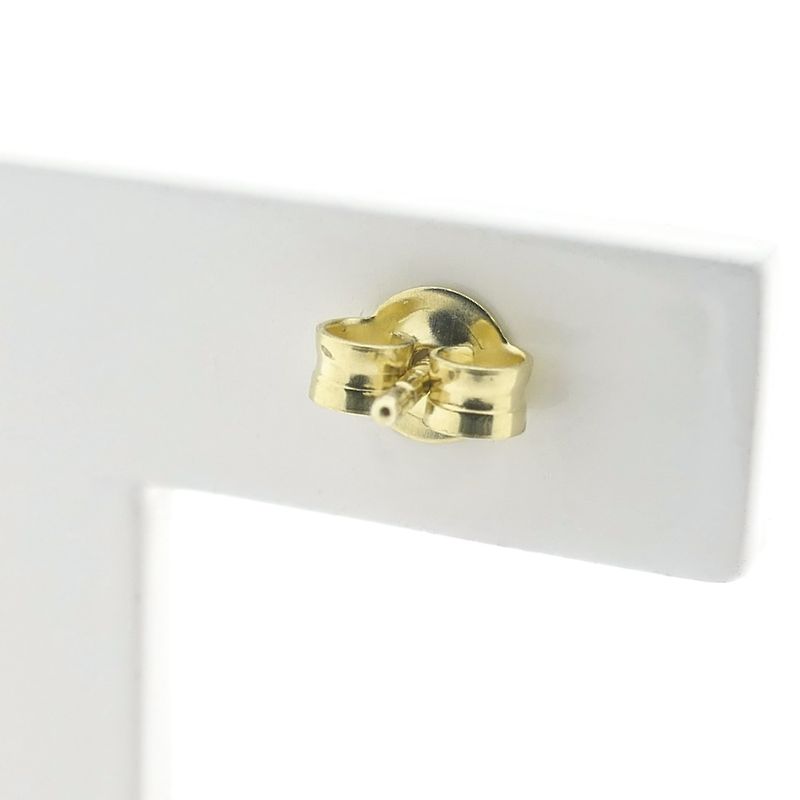 Image 5 of Two-tone gold stud earrings