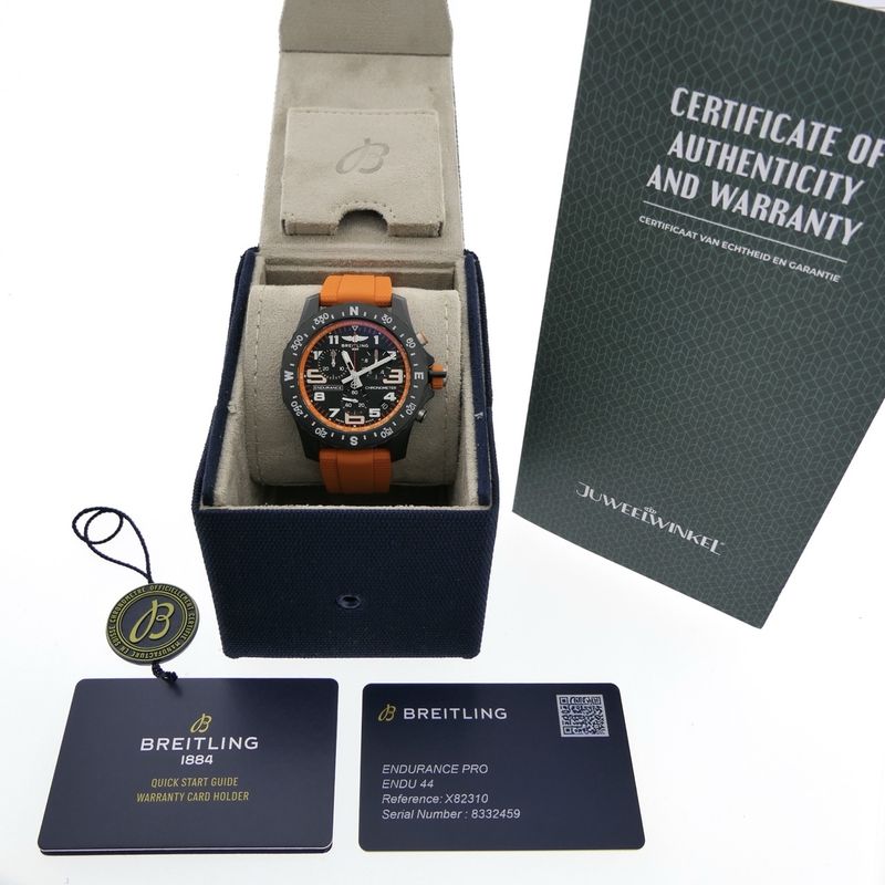 Image 8 of Breitling Endurance Pro 'Orange' X82310; Chronograph men's watch