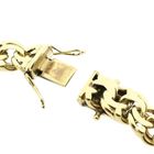 Afbeelding 6 van Massief gouden platte Prince of Wales schakelarmband | 21 cm