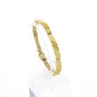 Image 1 of Gold raw link bracelet; Riitta Hakala | 18.5 cm