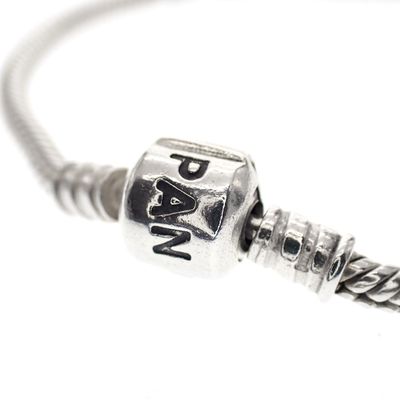 Image 2 of Pandora bracelet; Silver; Snake Chain | 19 cm