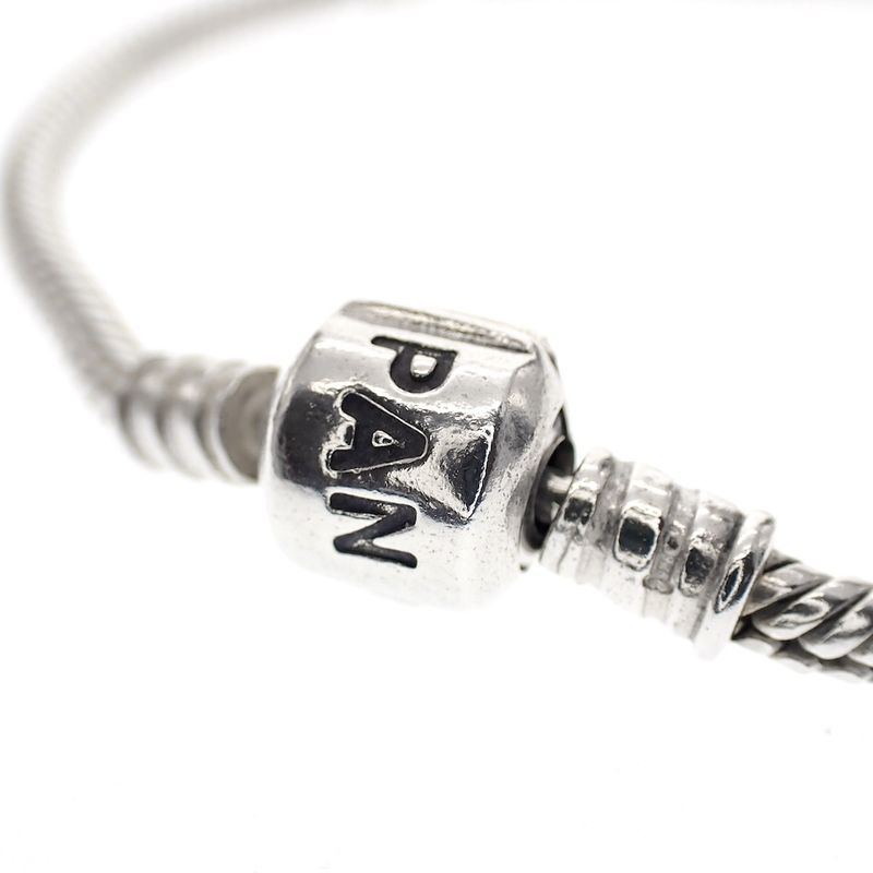 Image 2 of Pandora bracelet; Silver; Snake Chain | 19 cm