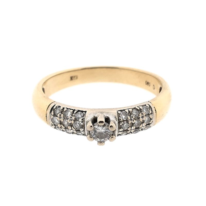 Image 6 of Gold Wedding Ring with Diamonds