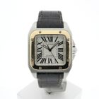 Image 1 of Cartier Santos 100 'Medium' Automatic 2878; 18k rose gold/steel watch