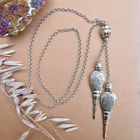 Image 2 of Silver vintage jasseron necklace with fixed pendant | 80 cm