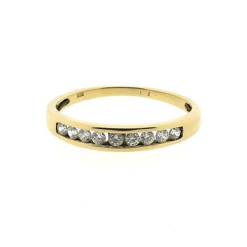Image 4 of Gold ring/sliding ring with zirconia