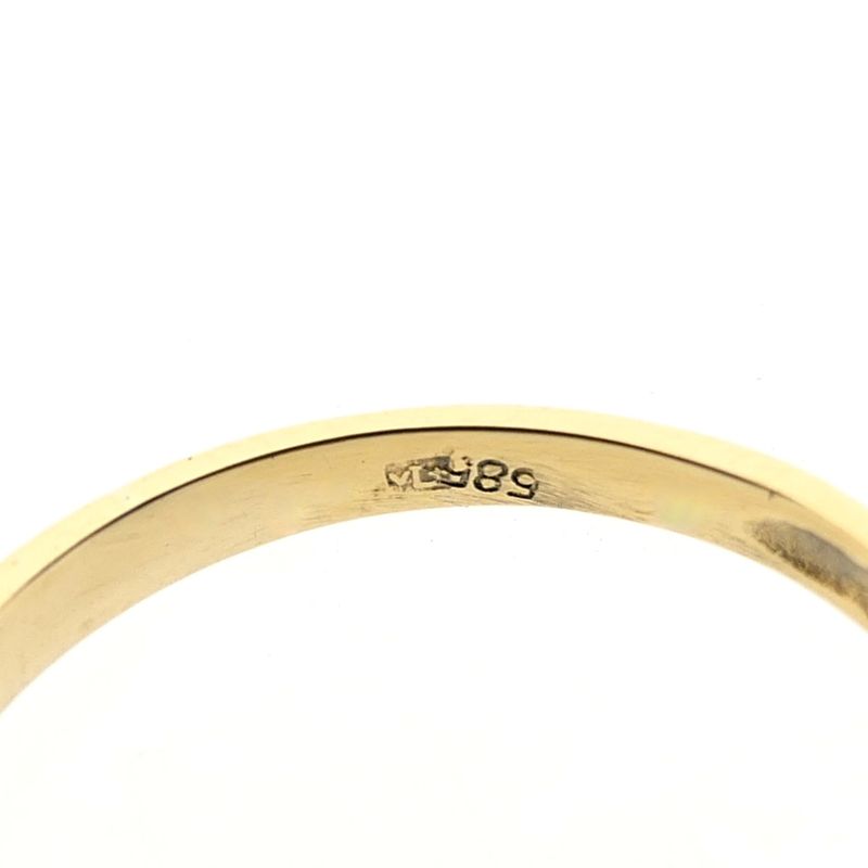 Image 6 of Gold ring with zirconia