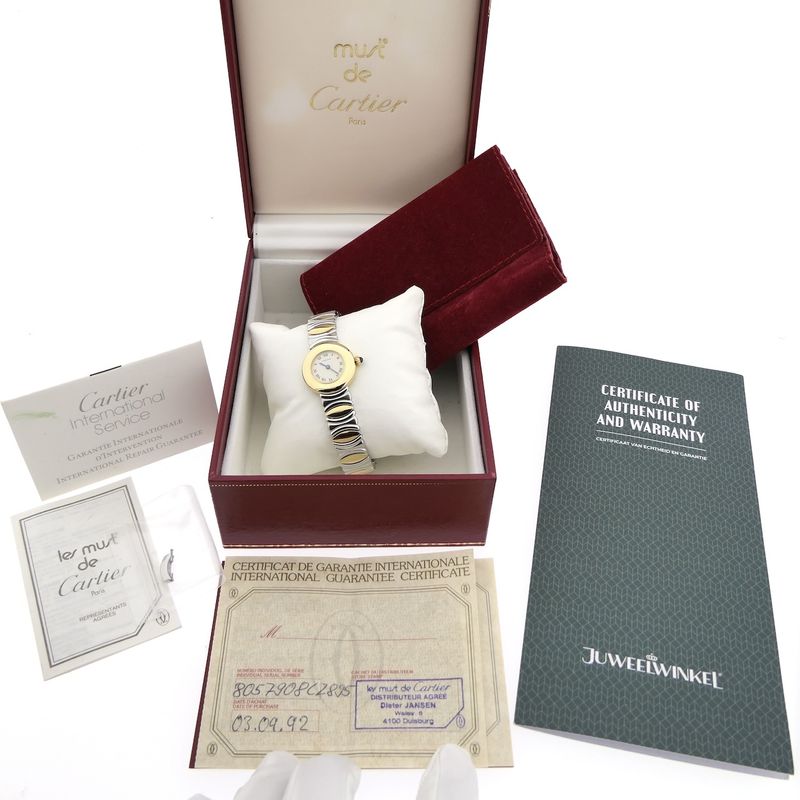 Image 19 of Cartier Colisèe Baignoire 8057908C; 18k gold ladies' watch