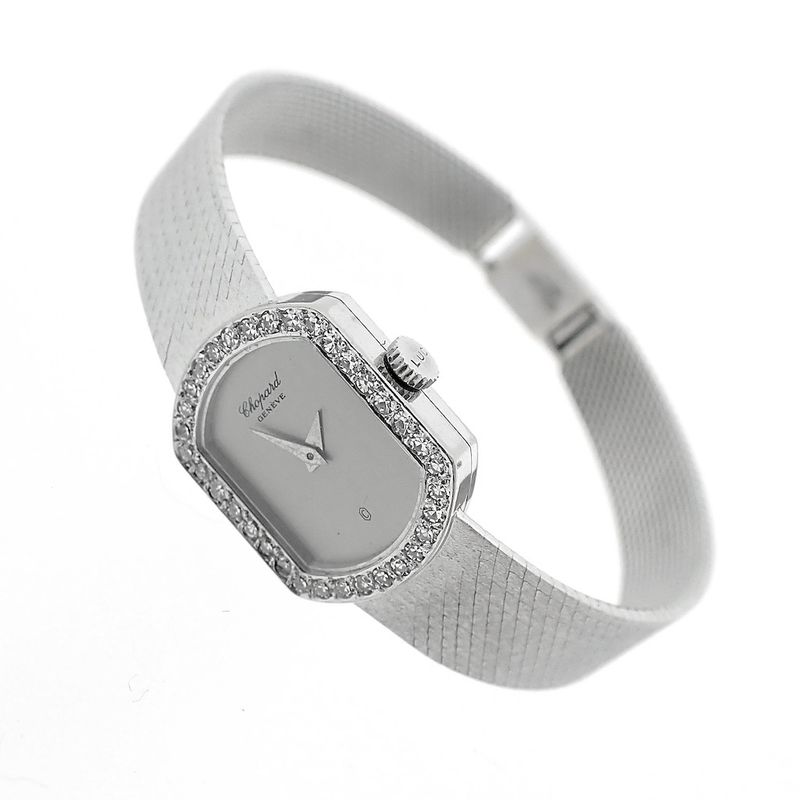 Image 1 of Chopard Cocktail Watch; Vintage 18k women's watch with diamonds