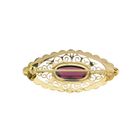 Image 3 of Vintage gold brooch with garnet