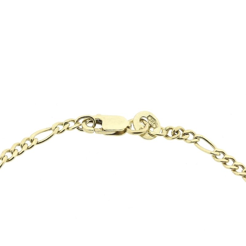 Image 3 of Gold Figaro link bracelet
