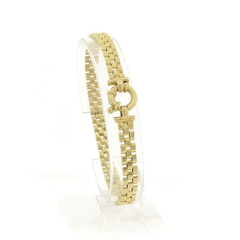 Image 1 of Gold Bismarck link bracelet | 19.5 cm